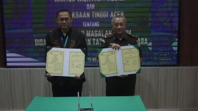 Pegadaian-Kejati Aceh Teken Kesepakatan Bersama Perkuat Penanganan Hukum